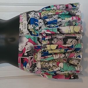 Body Rage by Spencersonline Comic Print Mini Skirt Lowrise